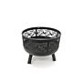 HEAT Firepit Alna with Spark Screen and grill grid