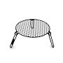 Barebones Fire Pit Grill Grid - Round