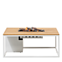 Cosi Firetable Cosiloft 120 White/Teak