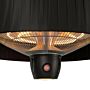 Sunred Heater Artix Hanging Black 1500