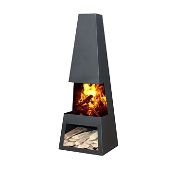 GardenMaxX Black Fireplace │ Firepit-online.com