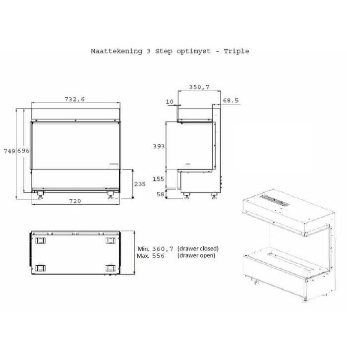 Dimplex 3-Step Opti-myst 2.0