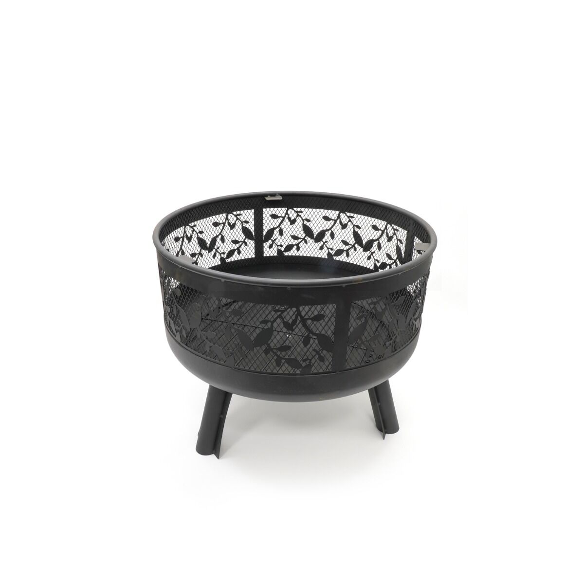 HEAT Firepit Alna with Spark Screen and grill grid