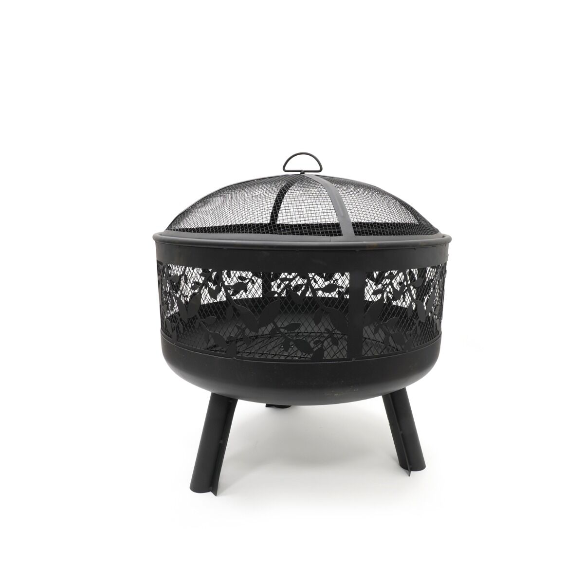 HEAT Firepit Alna with Spark Screen and grill grid