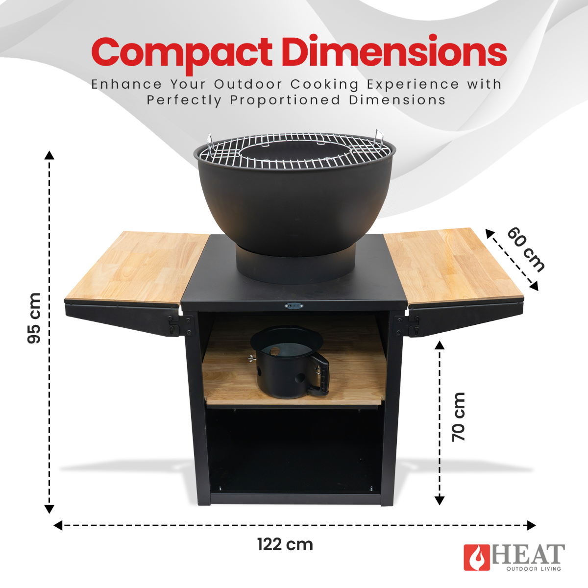 HEAT Kjok Outdoor Kitchen Ø56 cm Black