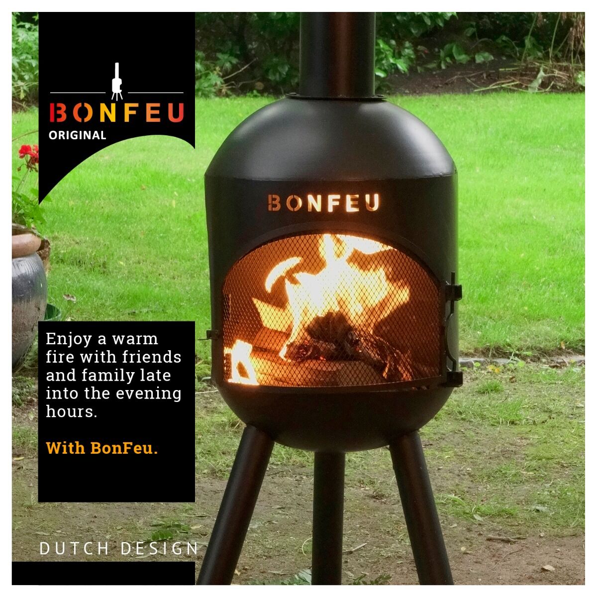 BonFeu BonSolo Black Fireplace