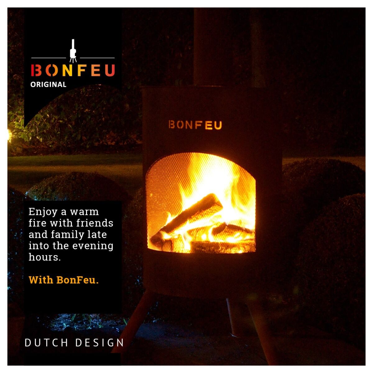 BonFeu BonTon 40 Black Fireplace