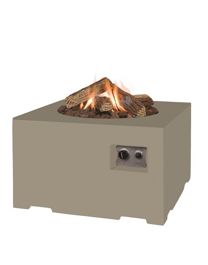 Happy Cocooning Firetable Square Taupe