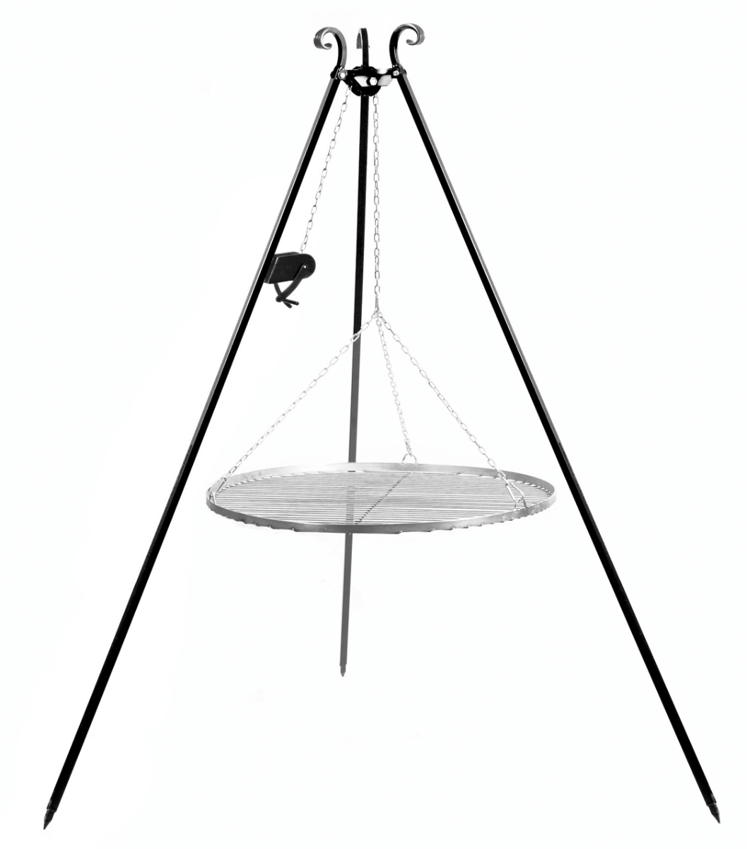 CookKing Tripod 180 cm with Grill Grid + Pulley