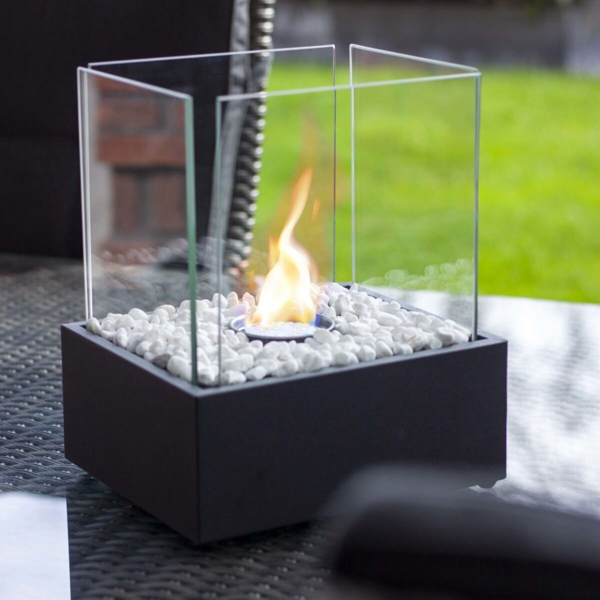 Esschert Bioethanol Table Fireplace Rectangular Black