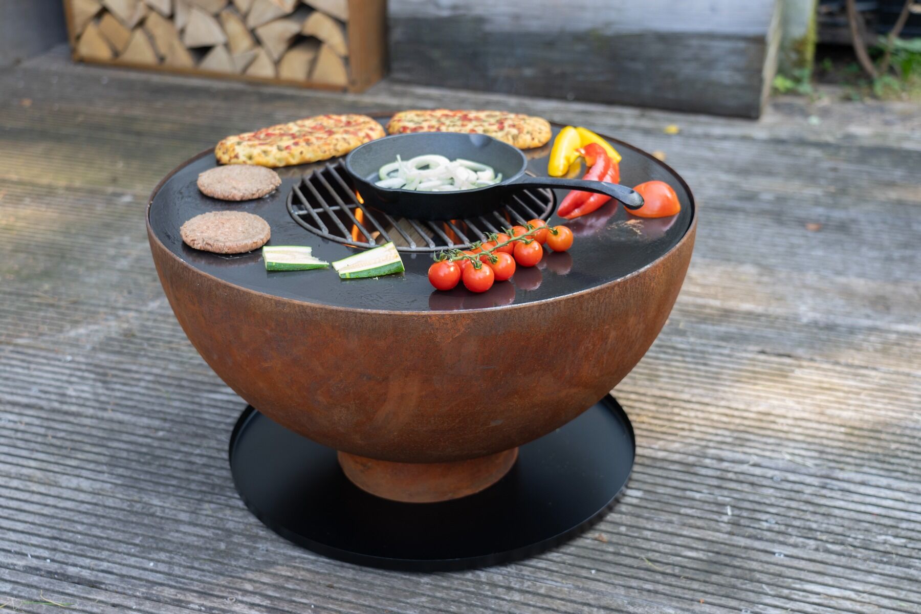 HEAT Gystad Fire Pit with Plancha Ø60 cm