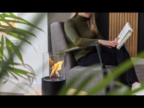 Esschert Bioethanol Table Fireplace Round Black