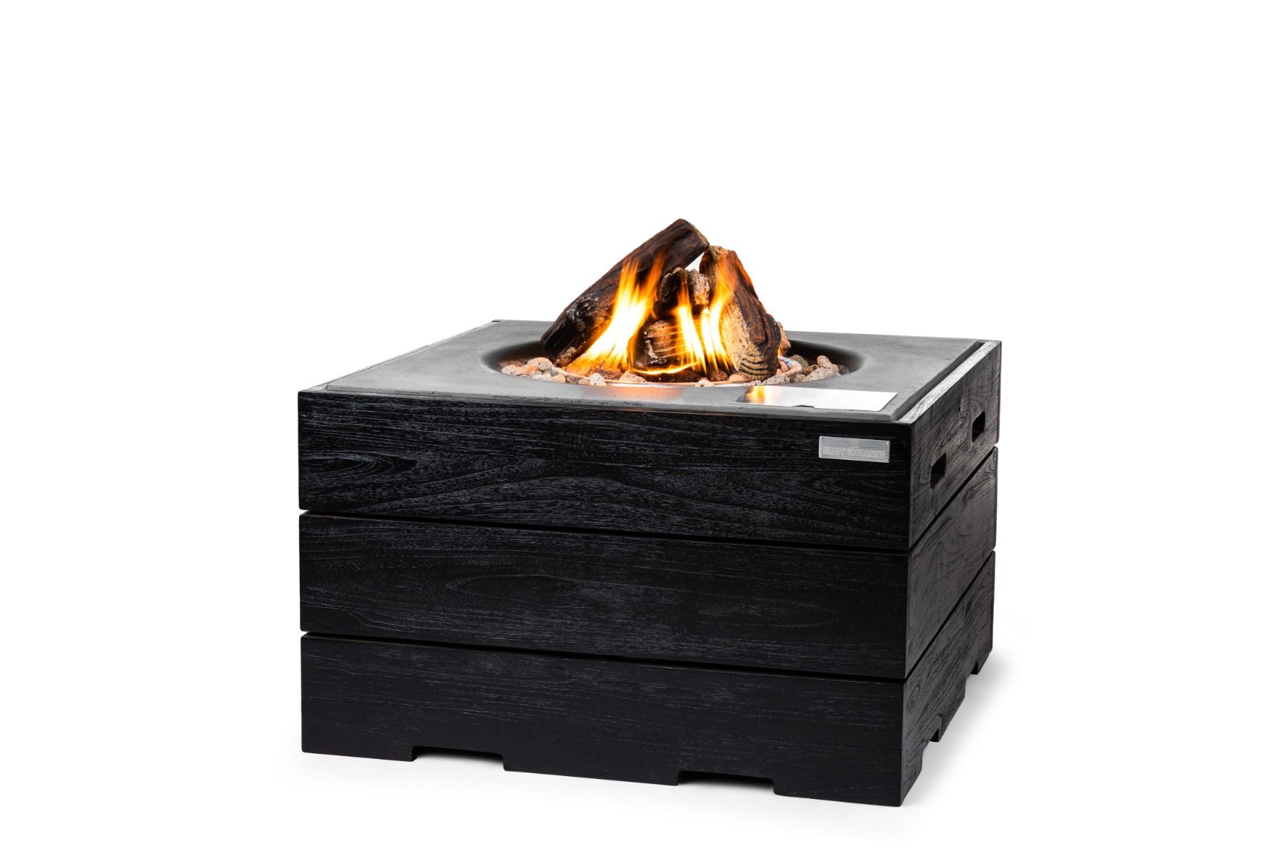 Happy Cocooning Firetable Teak Black