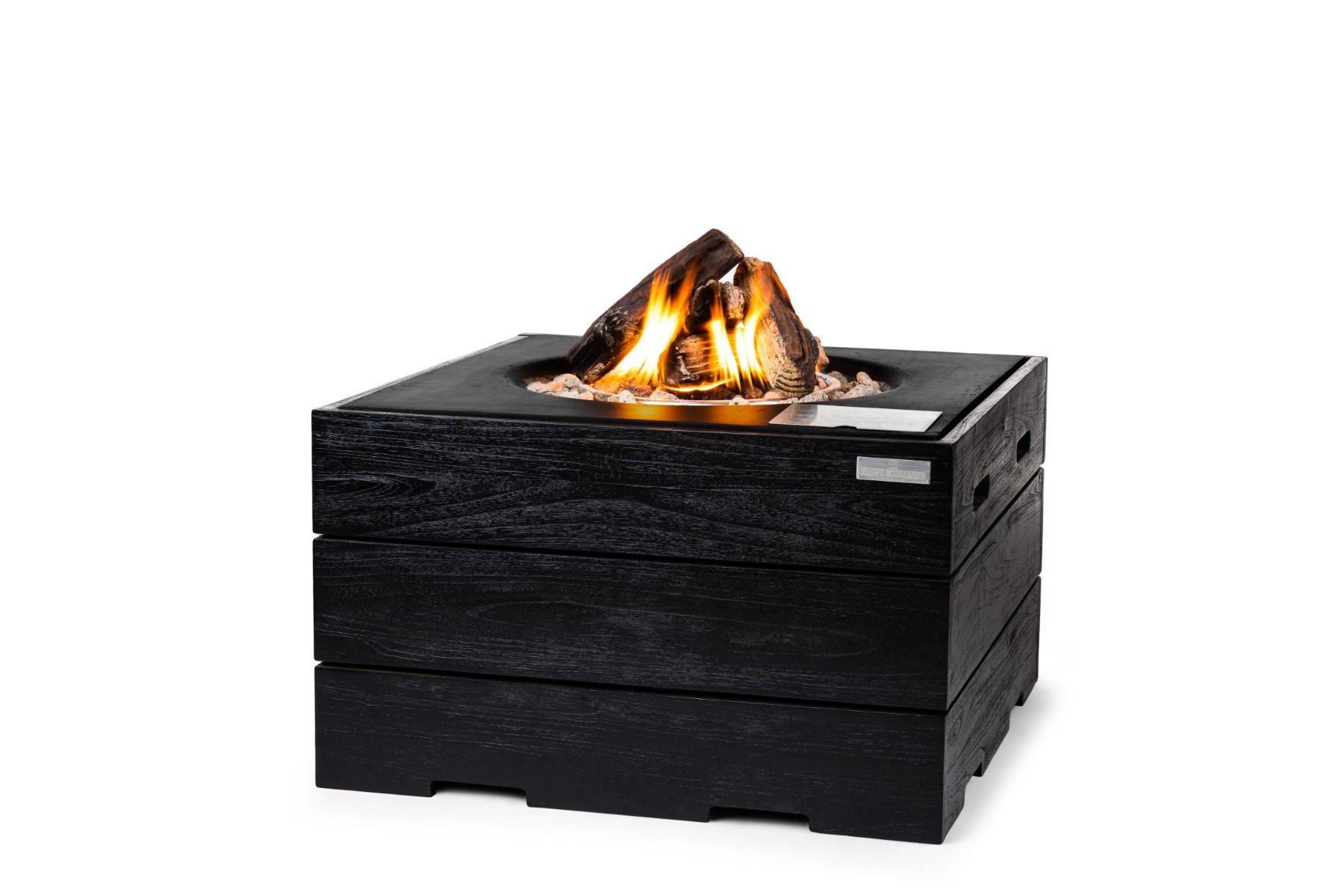 Happy Cocooning Firetable Teak Black