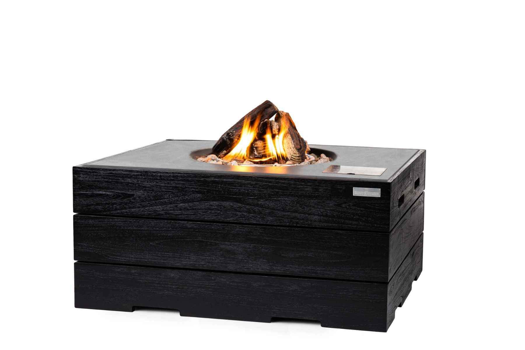 Happy Cocooning Firetable Teak Black