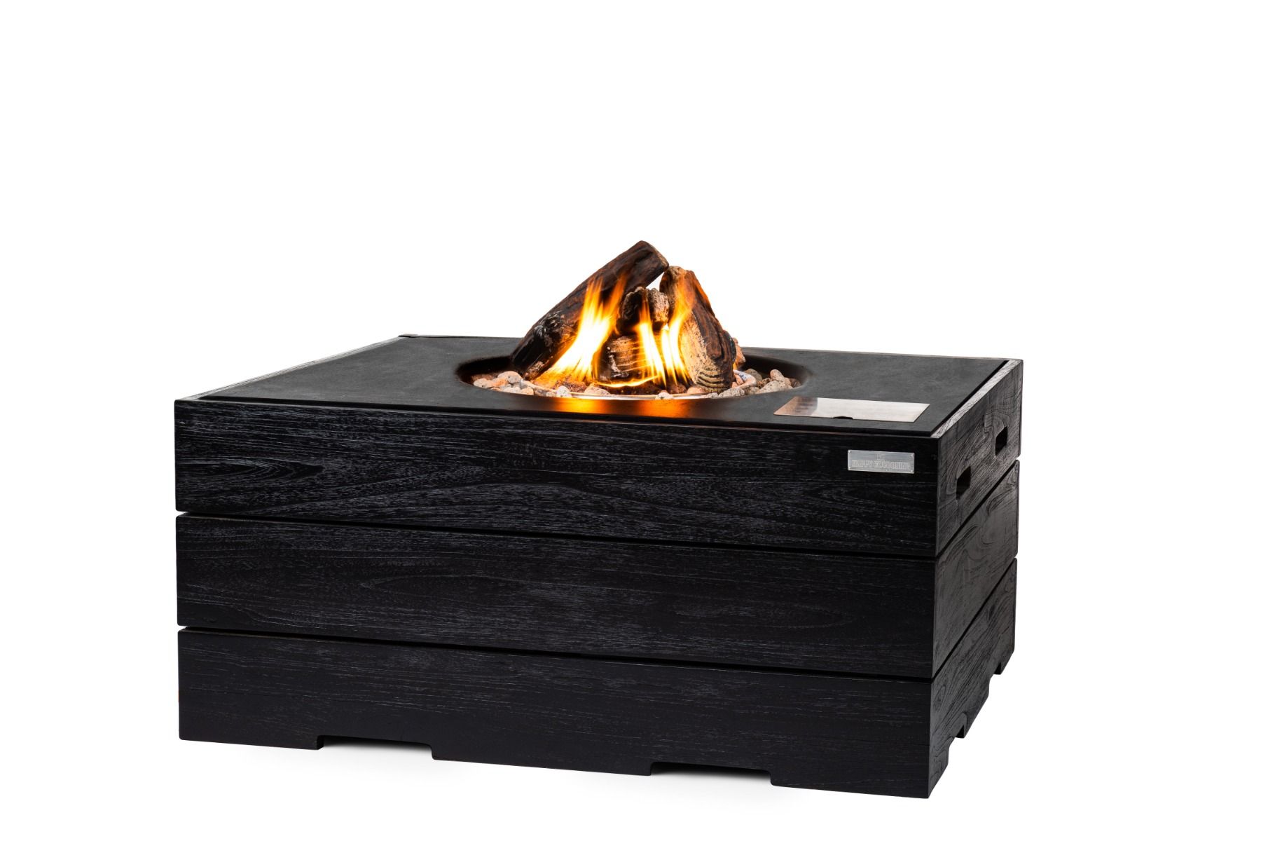 Happy Cocooning Firetable Teak Black