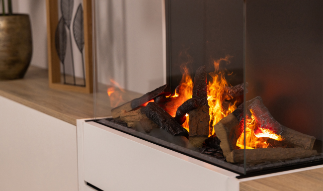 Electric fireplaces: the interior trends for 2025