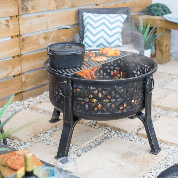 La Hacienda fire pit round Moresque